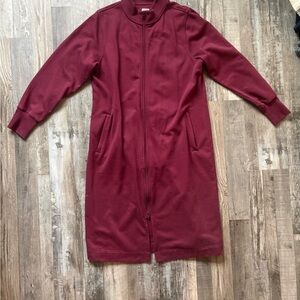 Duluth Trading Co Women's Maroon Trench Coat